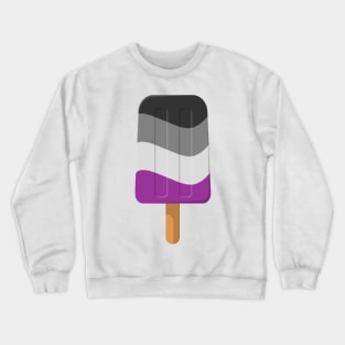 Asexual Pride Flag Ice Pop Vector Crewneck Sweatshirt